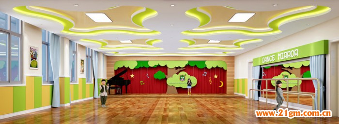 东湖新城伟才幼儿园-——音体室设计效果图