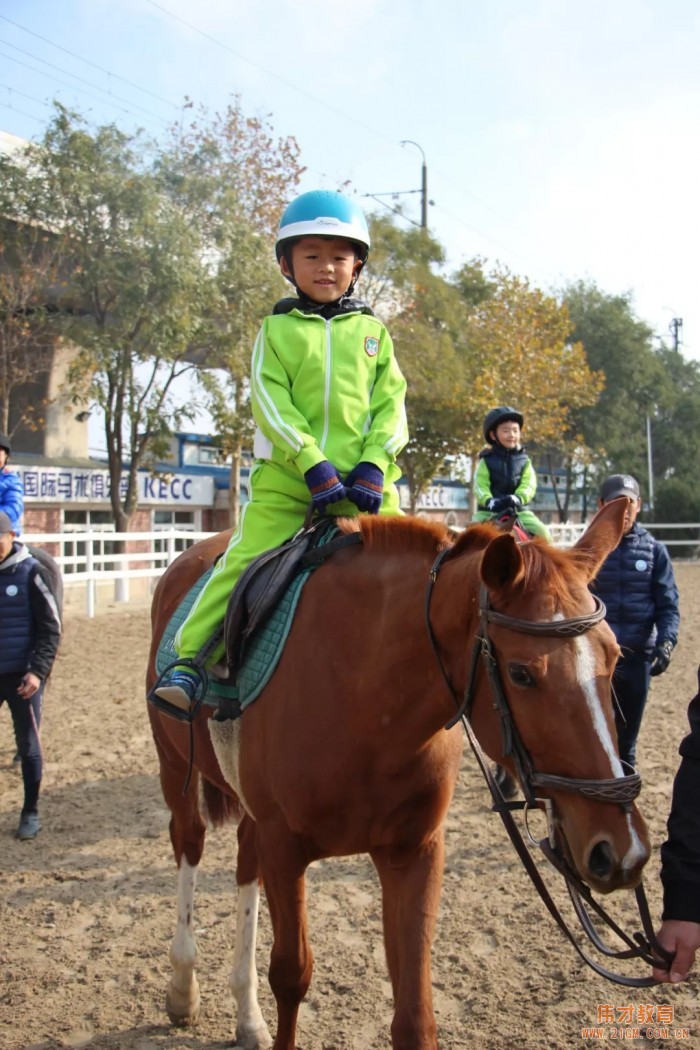 辽宁大连伟才幼儿园：马术课